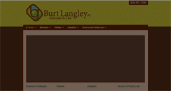 Desktop Screenshot of burtlangley.com