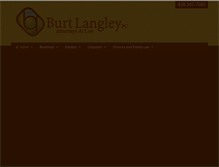 Tablet Screenshot of burtlangley.com